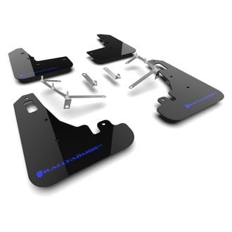 Rally Armor® - UR Series Black Mud Flap Kit with Blue Logo