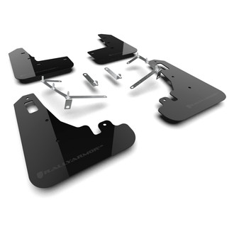 Rally Armor® - UR Series Black Mud Flap Kit with Dark Grey Logo