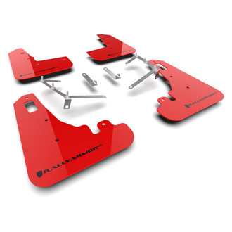 Rally Armor® - UR Series Red Mud Flap Kit with Black Logo