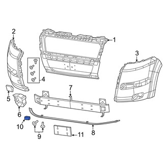 Ram OE - Bumper Cover Reinforcement Clip