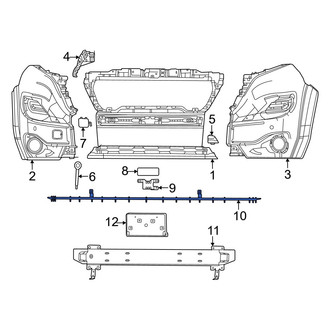 Ram OE - Front Bumper Cover Reinforcement