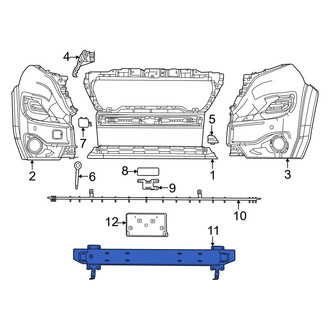 Ram OE - Front Bumper Impact Bar