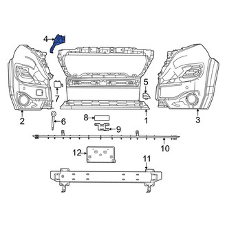 Ram OE - Front Left Outer Bumper Cover Bracket
