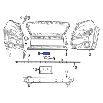 Ram OE - Bumper Cover Cap