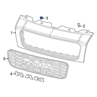 Ram OE - Grille Molding Rivet