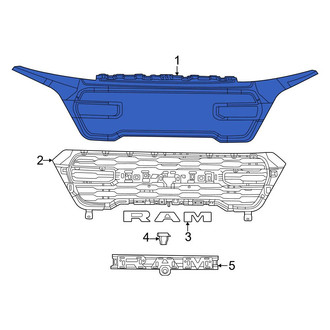 Ram OE - Front Grille Molding