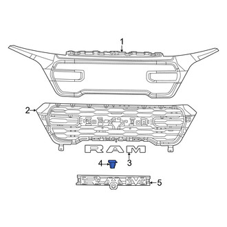 Ram OE - Upper Grille Emblem Bracket