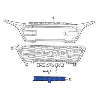 Ram OE - Lower Grille Emblem Bracket