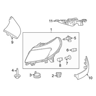 Ram OE - Front Lamps - Headlamp Components (Standard Cargo Van)
