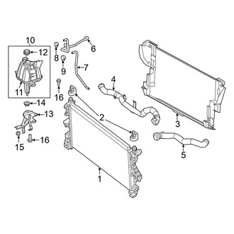 Ram OE - Cooling - Radiator & Components (Extended Cargo Van / Standard Cargo Van 3.0L)