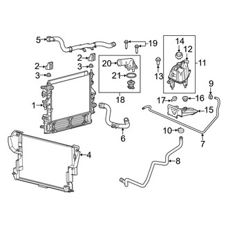 Ram OE - Cooling - Radiator & Components (Extended Cargo Van / Standard Cargo Van Flex)