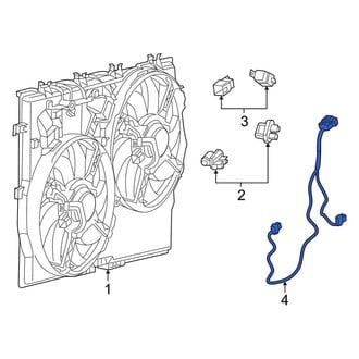 Ram OE - Engine Cooling Fan Motor Wiring Harness