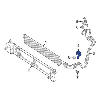 Ram OE - Front Transmission Oil Cooler Line Bracket