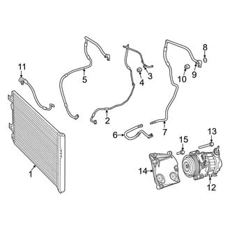 Ram OE - Air Conditioner & Heater - Condenser, Compressor & Lines