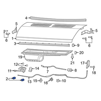 Ram OE - Front Hood Stop Buffer