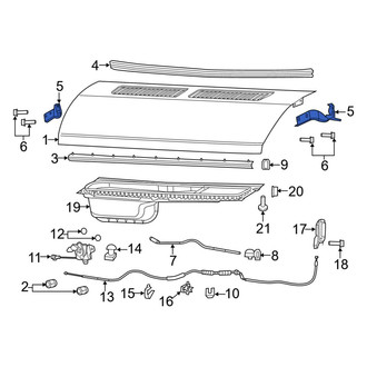 Ram OE - Front Left Hood Hinge