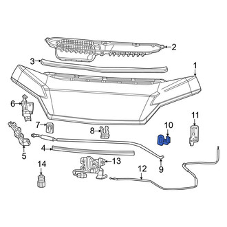 Ram OE - Hood Prop Rod Clip