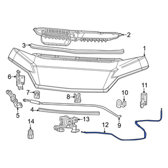 Ram OE - Front Hood Release Cable