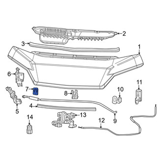 Ram OE - Hood & Trunk Prop Rod Insulator