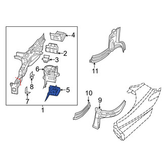 Ram OE - Front Right Fender Apron