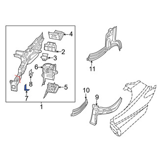 Ram OE - Front Left Fender Apron Bracket