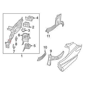 Ram OE - Fender - Structural Components & Rails (Extended Cargo Van / Standard Cargo Van)