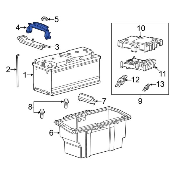 Battery Hold Down Bracket