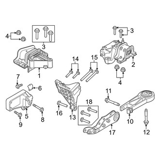 Ram OE - Engine & Transmission Mounting (Extended Cargo Van / Standard Cargo Van 3.0L)