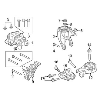 Ram OE - Engine / Transaxle - Engine & Transmission Mounting (Extended Cargo Van / Standard Cargo Van Flex)