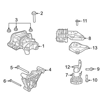 Ram OE - Engine / Transaxle - Engine & Transmission Mounting (Extended Cargo Van / Standard Cargo Van)