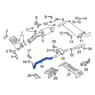 Ram OE - Exhaust Intermediate Pipe