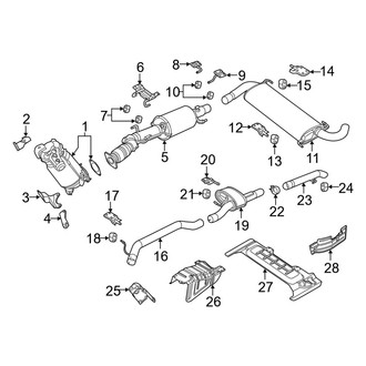 Ram OE - Exhaust System - Exhaust Components (Extended Cargo Van / Standard Cargo Van 3.0L)