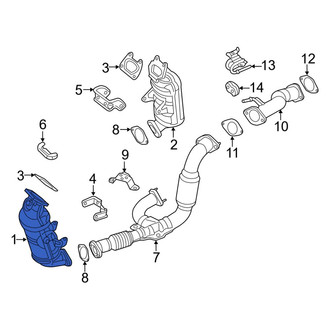 Ram OE - Left Catalytic Converter
