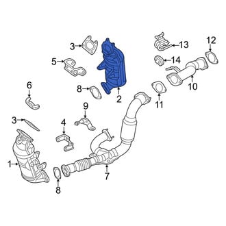 Ram OE - Left Catalytic Converter