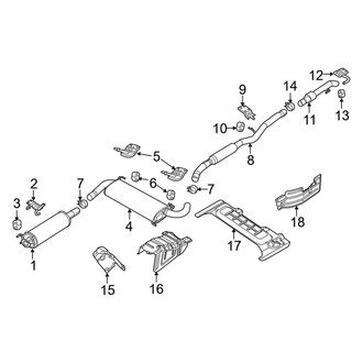 Ram OE - Exhaust System - Exhaust Components (Muffler & Components), (Extended Cargo Van / Standard Cargo Van Flex)