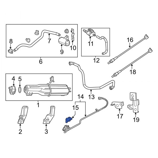 Ram OE 68525698AA Evaporative Emissions System Leak Detection Pump