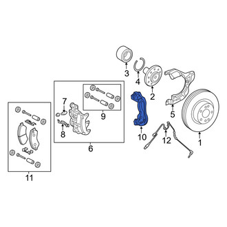 Ram OE - Front Disc Brake Caliper Bracket