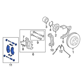 Ram OE - Rear Disc Brake Pad Set