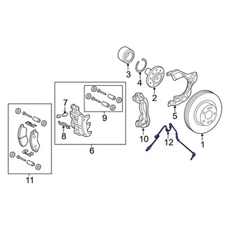 Ram OE - Front ABS Wheel Speed Sensor