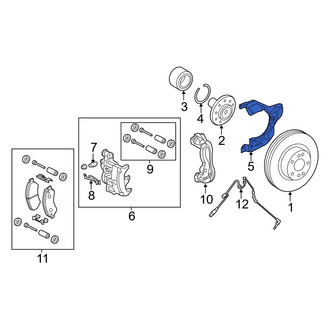Ram OE - Front Right Brake Dust Shield