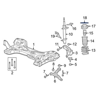 Ram OE - Front Left Suspension Strut Mount Reinforcement