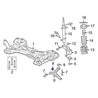 Ram OE - Front Suspension Control Arm Nut