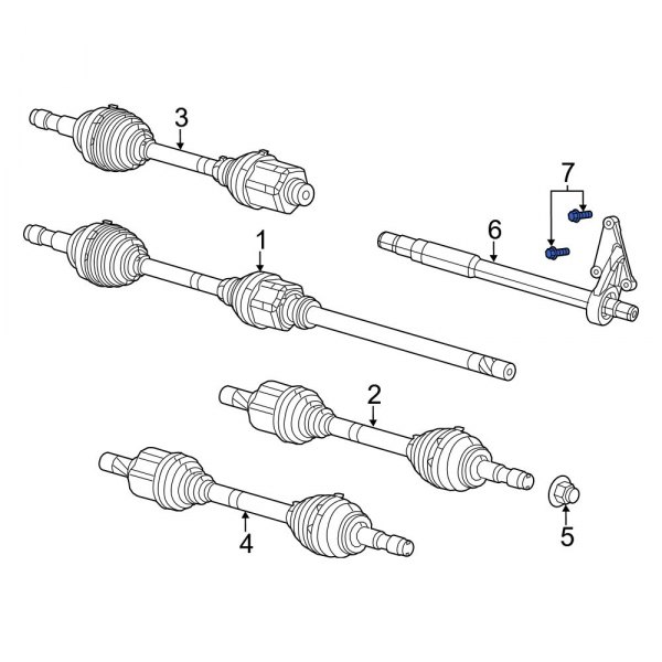 CV Intermediate Shaft Bolt