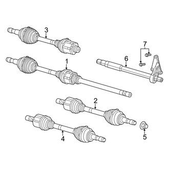 Ram OE - Front Suspension - Drive Axles (Extended Cargo Van / Standard Cargo Van)