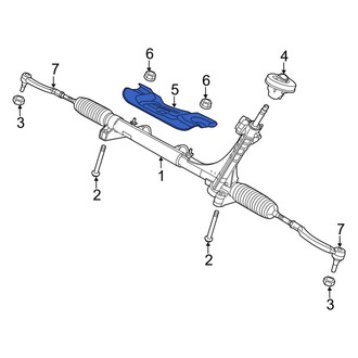 Ram OE - Front Rack and Pinion Heat Shield