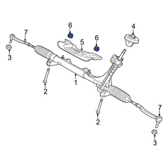 Ram OE - Rack and Pinion Heat Shield Nut