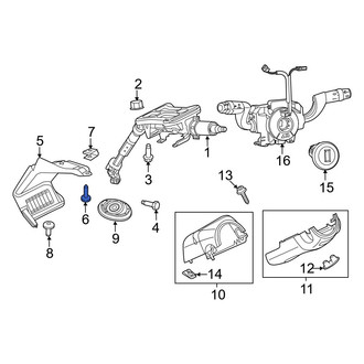 Ram OE - Steering Column Cover Screw
