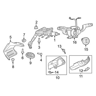 Ram OE - Steering Column - Shroud, Switches & Levers (Extended Cargo Van / Standard Cargo Van)
