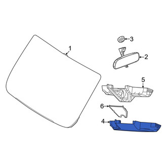 Ram OE - Front Lower Interior Rear View Mirror Cover