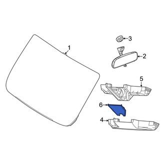 Ram OE - Front Lower Interior Rear View Mirror Cover